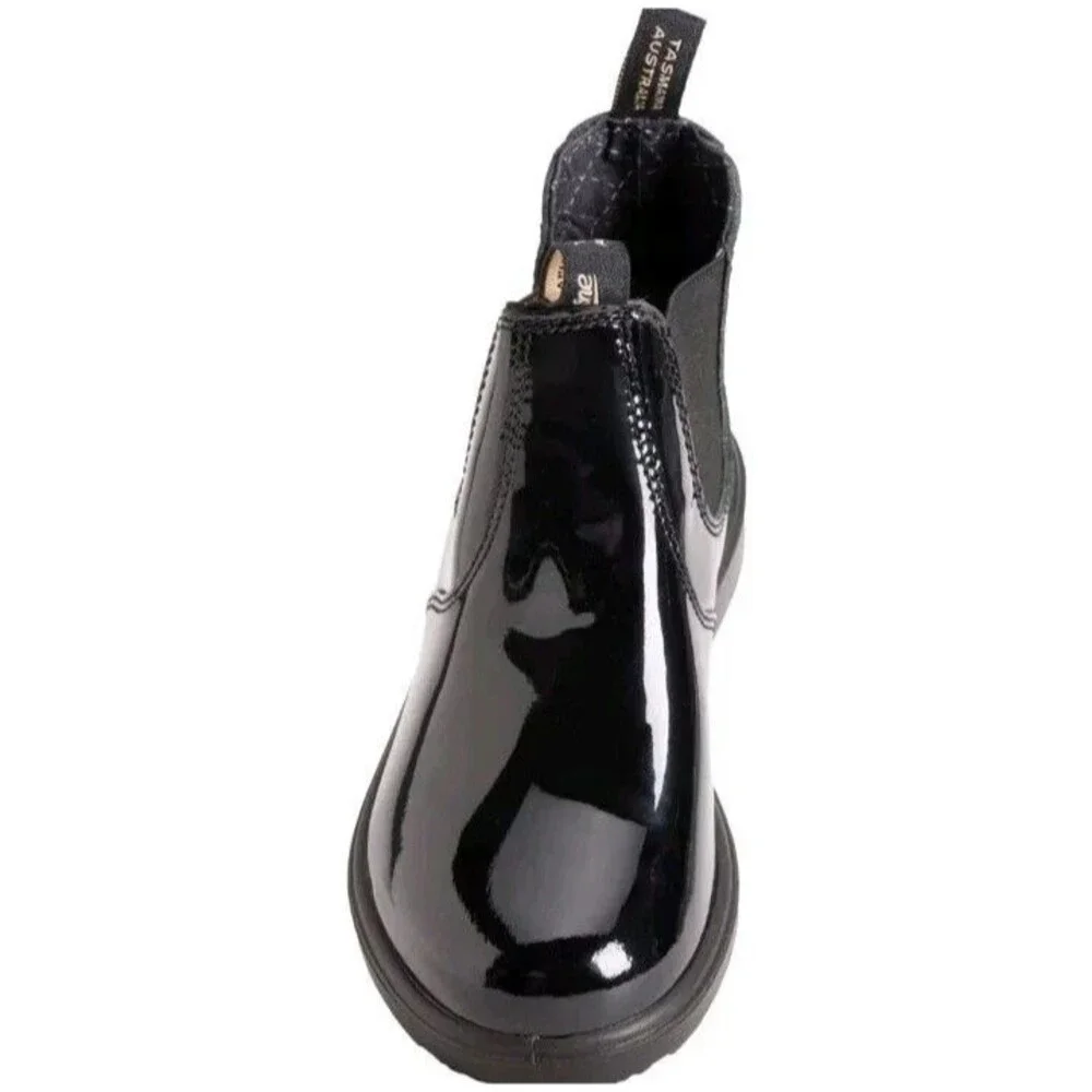 Blundstone Kids 2255 Chelsea Boots Black Patent Leather AU 1 2 3‎ NIB